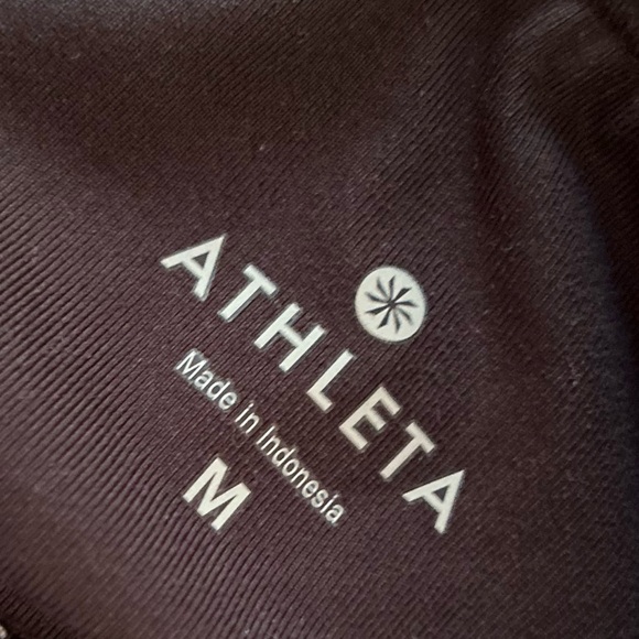 Athleta Women's Black White 3 Inch Running Athletic Shorts Attached Brief Medium - Picture 5 of 8